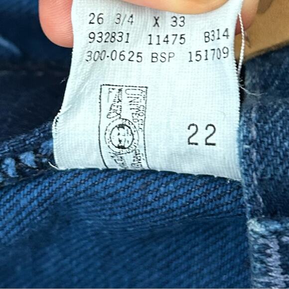 Women’s Lee vintage dark blue mom jeans-size 24 - Picture 7 of 7